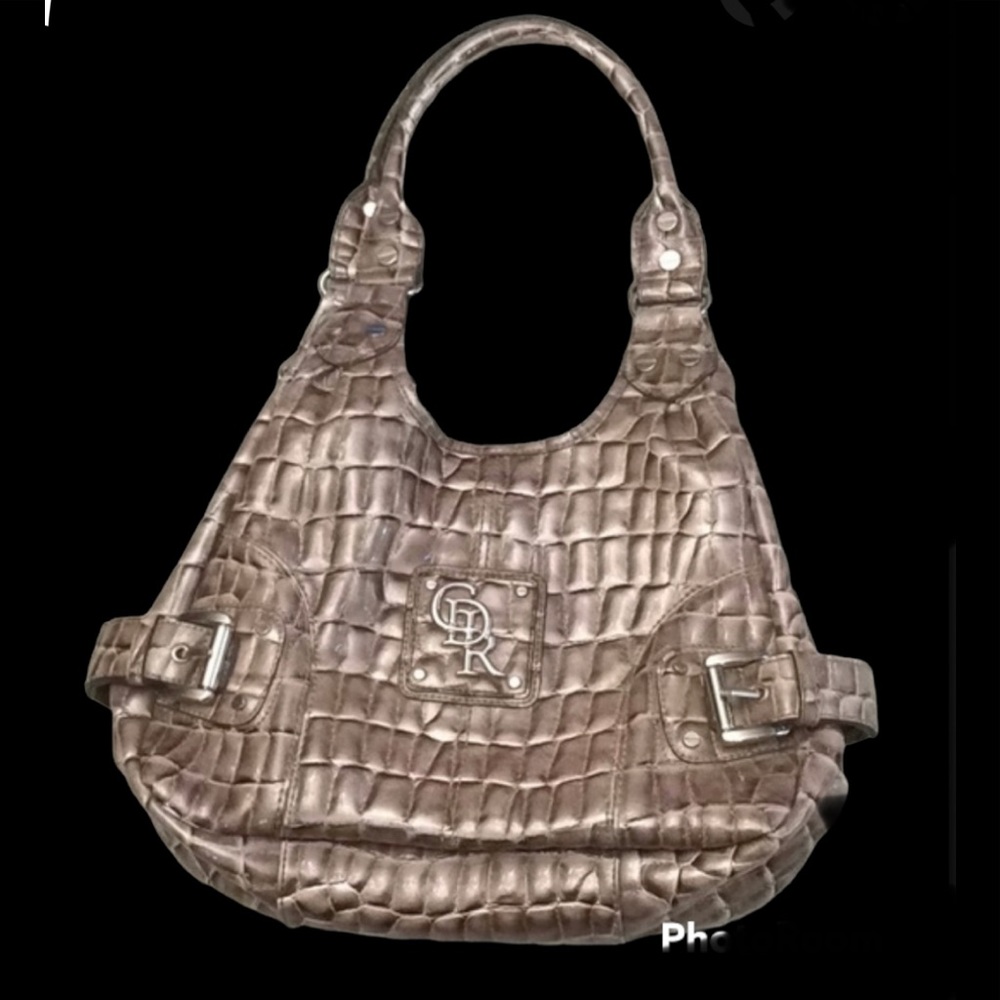 Tan purse tan textured